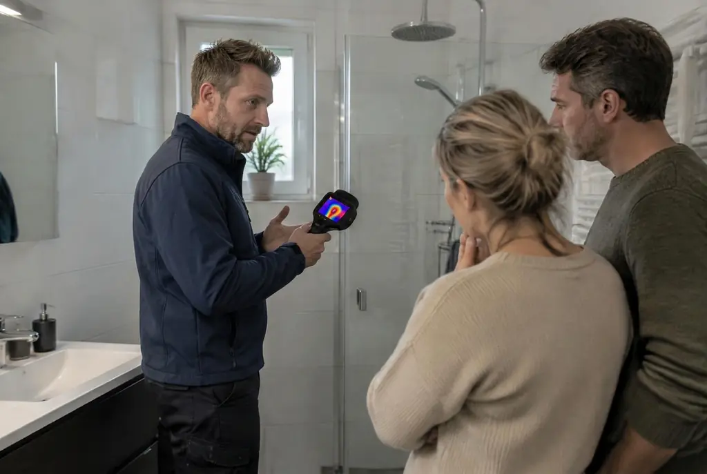 Lekdetectie Wageningen – specialist legt bevindingen uit aan bewoner